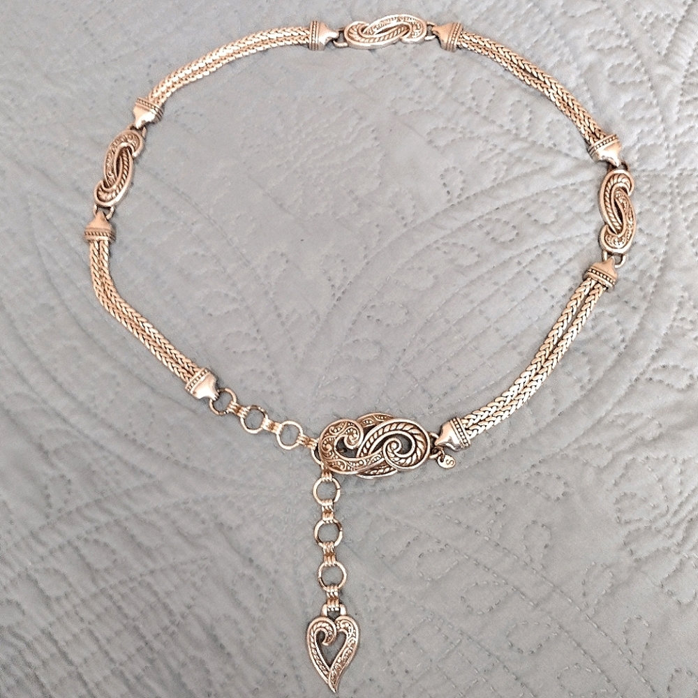 VTG 90's Brighton silver tone Bali Hai chain belt